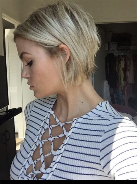 Short Choppy Blonde Bob IG Krissafowles Short Hair Styles Short