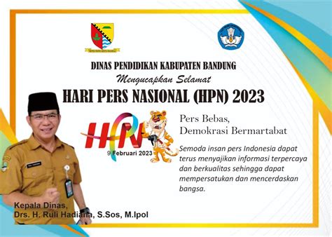 Ucapan Selamat Hpn Dari Disdik Kabupaten Bandung Warta Parahyangan