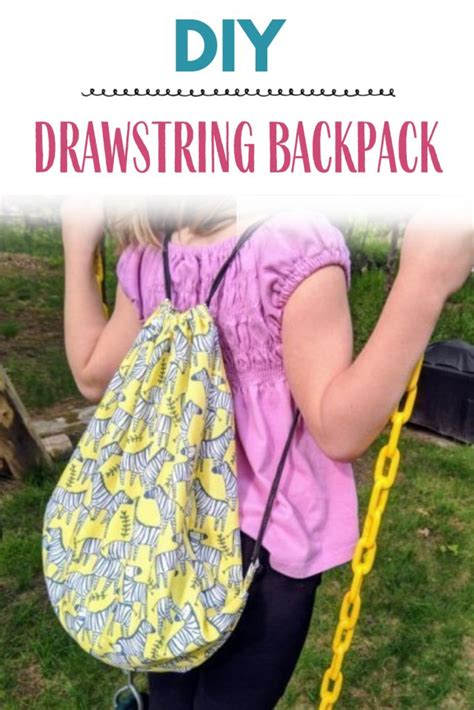 Diy Drawstring Backpack Free Bag Tutorial Drawstring Backpack Pattern