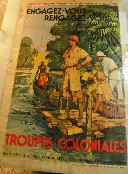 Affiche De Recrutement Pour Les Troupes Coloniales Engagez Vous