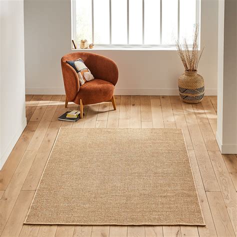 Tapis effet jute intérieur et extérieur Essen Naturel 120 x 170 cm