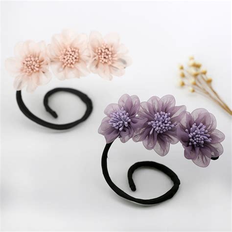 Women Donuts Twist Headband Diy Hairstyle Tool Magic Hair Bun Etsy