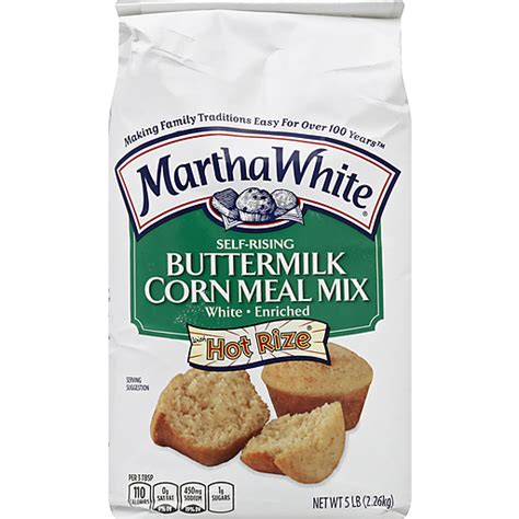 Martha White Buttermilk Self Rising White Enriched Whot Rize Corn Meal