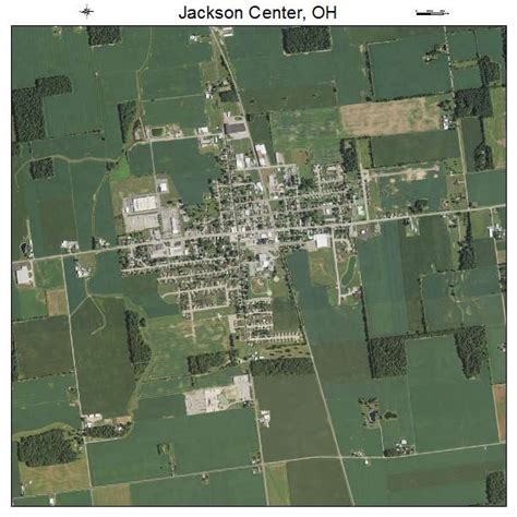 Aerial Photography Map of Jackson Center, OH Ohio