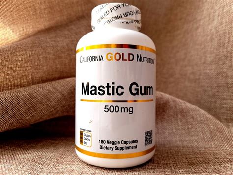 California Gold Nutrition, мастиковая смола, 500 мг, 180 вегетарианских ...