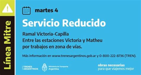 Cr Nica Ferroviaria L Nea Mitre En El D A De Hoy Con Servicio