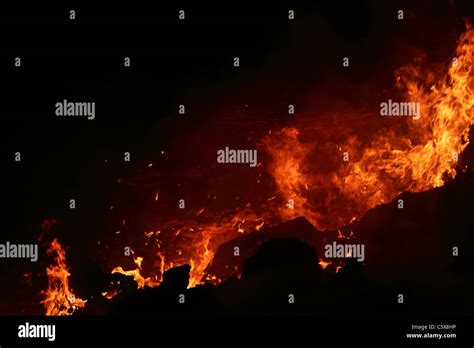 Fire in a coal mine Stock Photo - Alamy