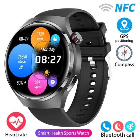 Cheap 2023 NFC Smart Watch Men GT4 Pro 390 390 HD Screen Heart Rate