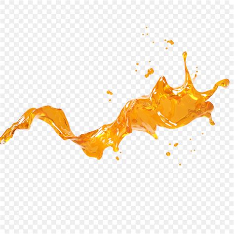 Liquid Splash D Vector Orange Juice Liquid Splash D Element Orange