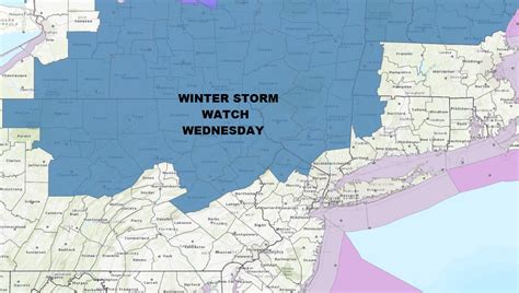 Winter Storm Watch Posted Large Area Of The Northeast Snow Forecast ...