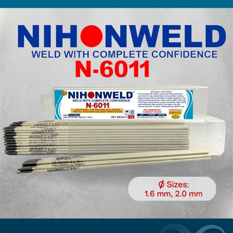 NIHONWELD WELDING ROD N 6011 PER KILO Shopee Philippines