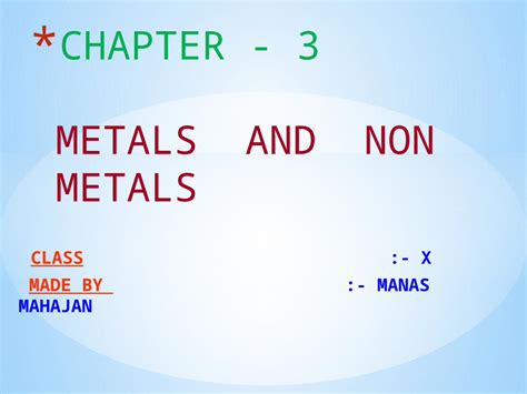 (PPTX) 3 Metals and Non Metals - DOKUMEN.TIPS