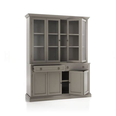 Cameo Pinot Grigio 2 Piece Entertainment Center With Wood And Glass