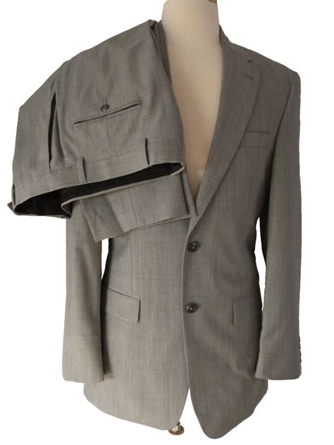 Jos A Bank Signature Collection Tailored Fit 38L Gray Suit 32x31 Wool 2