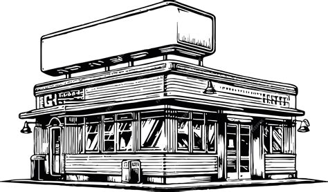 Premium Vector | Vintage diner