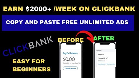 Get Paid 2000 Week On Clickbank Affiliate Marketing Free