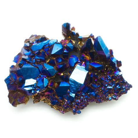 Titanium Cobalt Blue Quartz Cluster Crystal Vaults