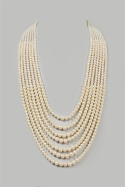 Buy Ruby Raang White Layered Mala With Pearls At Perniaspopupshopmen 2024