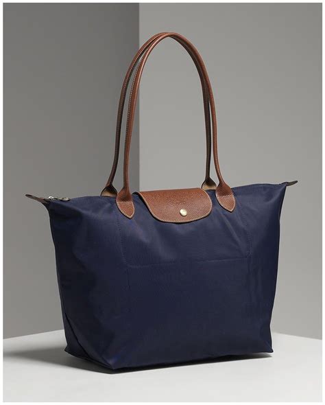 Longchamp Le Pliage In Navy Medium Longchamp Handbags Longchamp