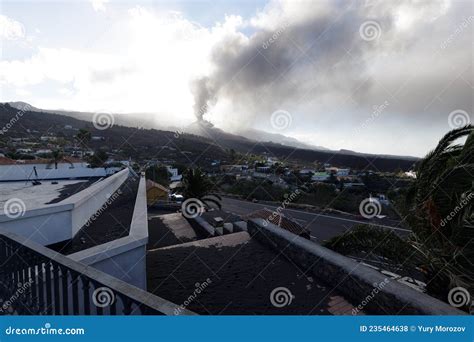 View Of Eruption Of Cumbre Vieja Volcano La Palma Canary Islands