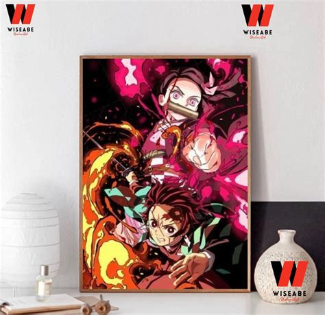 Hot Kimetsu No Yaiba Demon Slayer Tanjiro And Nezuko Poster Wiseabe Apparels