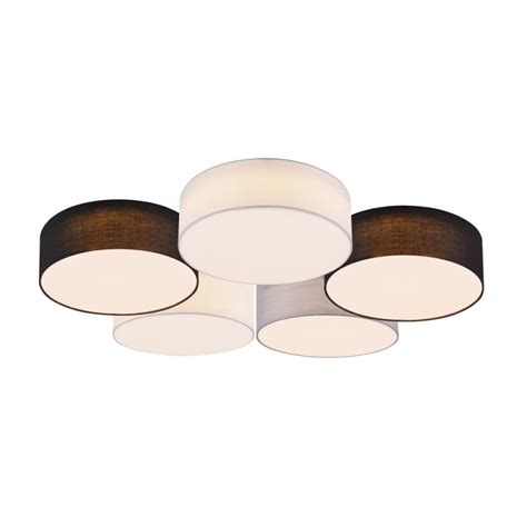 Moderne Witte Multicolor Plafondlamp Trio Leuchten Lugano Directlampen Nl