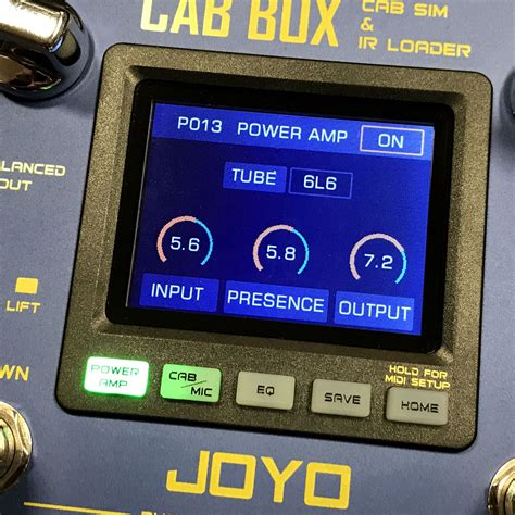 JOYO Cab Box Guitar Cabinet Simulator Effect Pedal IR Loader ...