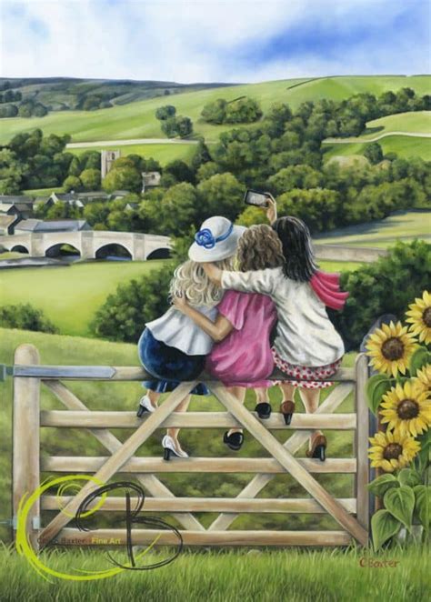 Calendar Girls Fine Art Card Claire Baxter Fine Art