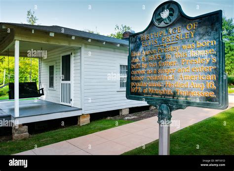 The Birthplace Of Elvis Presley In 1935 In Tupelo Ms In A House Built