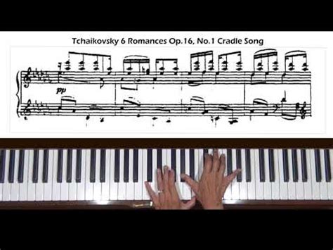 Tchaikovsky 6 Romances Op 16 No 1 Cradle Song Piano Solo Arr By