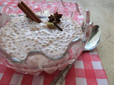 L assiette vegan Pouding au tapioca vegan aux épices chaï