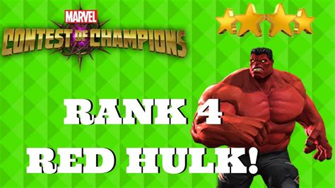 Rank 4 Red Hulk Marvel Contest Of Champions Youtube