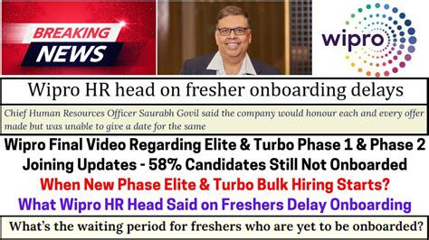 Finally Wipro HR Head Replied On Elite Turbo Phase 1 2 Onboarding