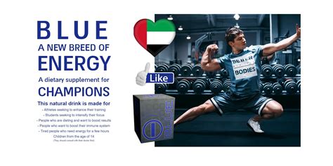 blue energy drink in Dubai - 100 percent natural