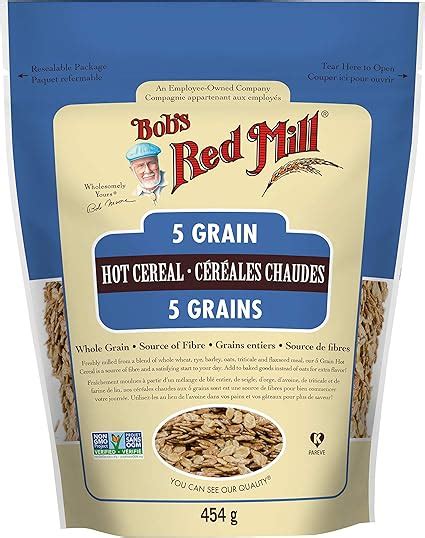 Bob S Red Mill 5 Grain Hot Cereal 454 Gram Amazon Ca Grocery Gourmet Food