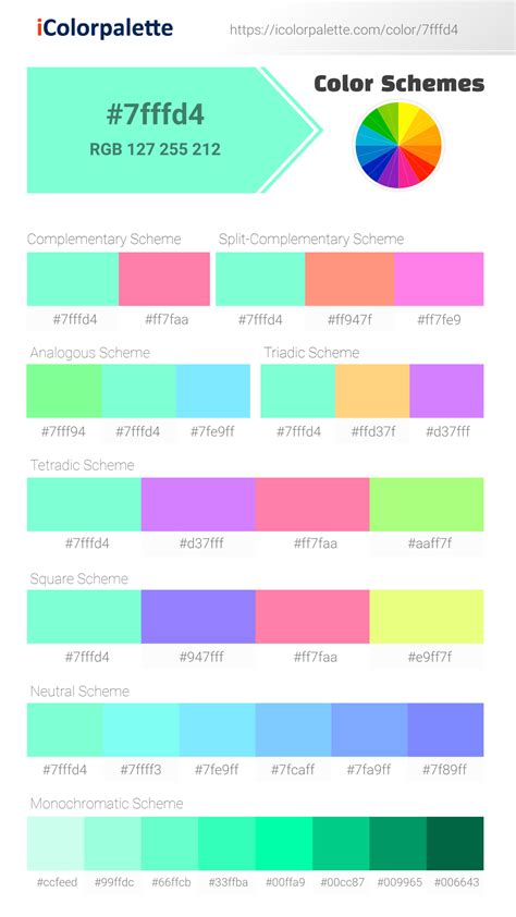 Aquamarine information | Hsl | Rgb | Pantone