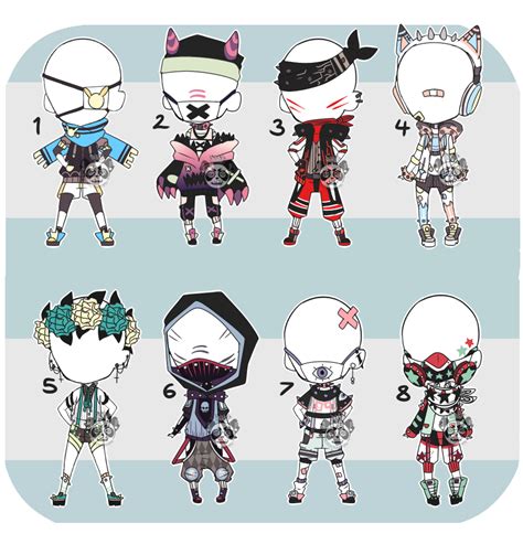 Anime Chibi Boy Outfits