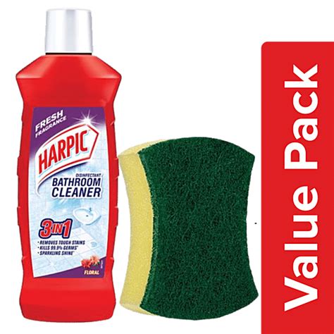 Buy Bb Combo Harpic Bathroom Cleaning Liquid Floral Ml Scotch Brite