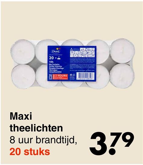 Maxi Theelichten Aanbieding Bij Wibra