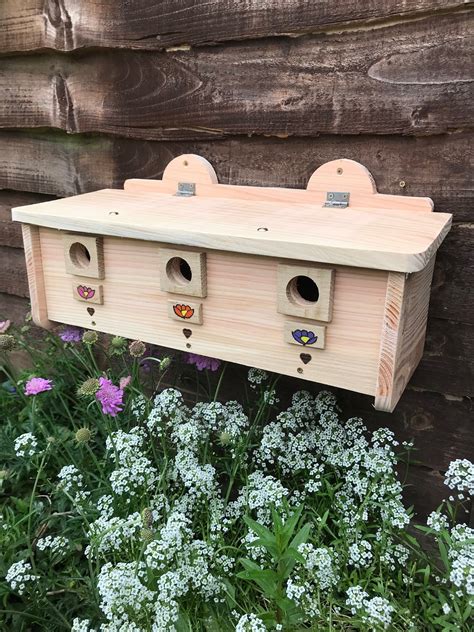 Hedge Sparrow House Bird House Nesting Box Triple Bird Box | Bird ...