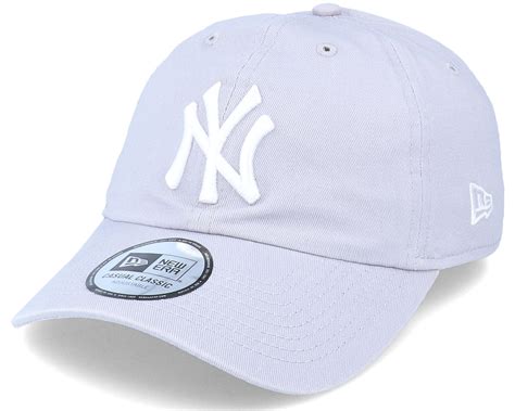 New York Yankees Washed Dad Cap Casual Classic 9Twenty Grey Adjustable