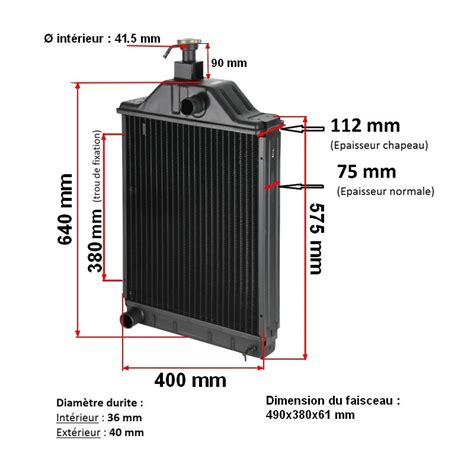 Radiateur Pour Tracteurs Massey Ferguson Tracto Pieces