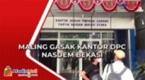 Uang Ratusan Juta Dan Laptop Raib Maling Gasak Kantor Dpc Nasdem