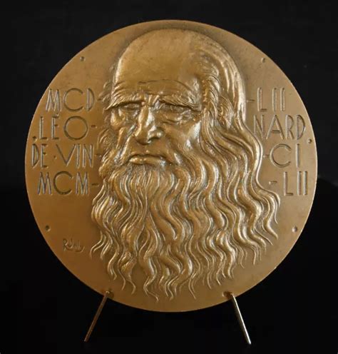 MÉDAILLE LEONARDO DI ser Piero da Léonard de Vinci L homme de Vitruve