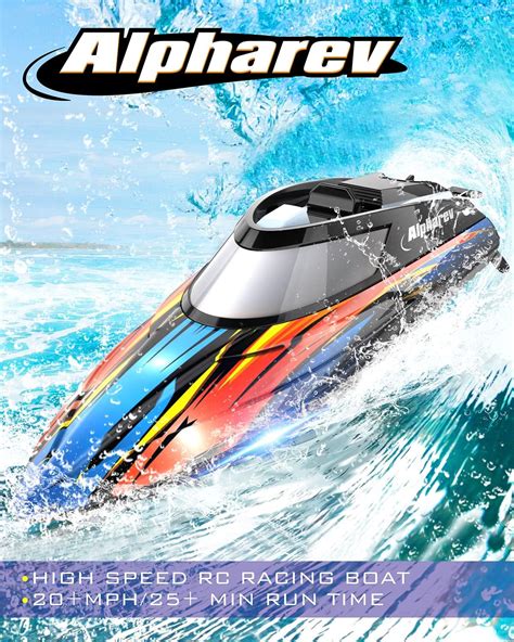 Buy RC Boat With Case AlphaRev R308 20 MPH Fast Remote Control Boat