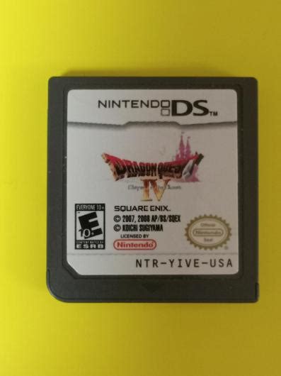 Dragon Quest IV Chapters Of The Chosen Item Only Nintendo DS