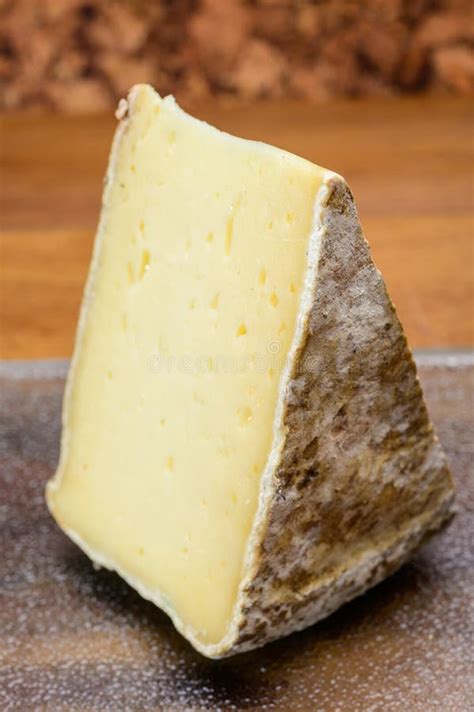 Pieces Of Cheese Tomme De Montagne Or Tomme De Savoie Made From Cow