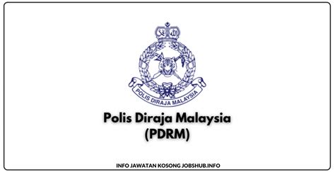 Jawatan Kosong Polis Diraja Malaysia Pdrm Konstabel Polis Ya