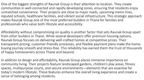 guide    builders  thane featuring raunak group
