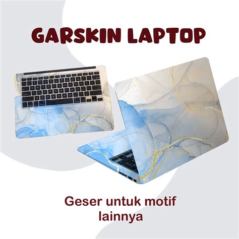 Jual Multi Stiker Laptop Motif Marmer Cover Protector Notebook Skin